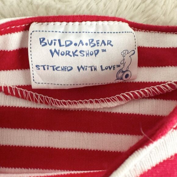 Build A Bear Workshop Vintage Red Striped Pirate Shirt Clothes Accessory - Picture 2 of 3